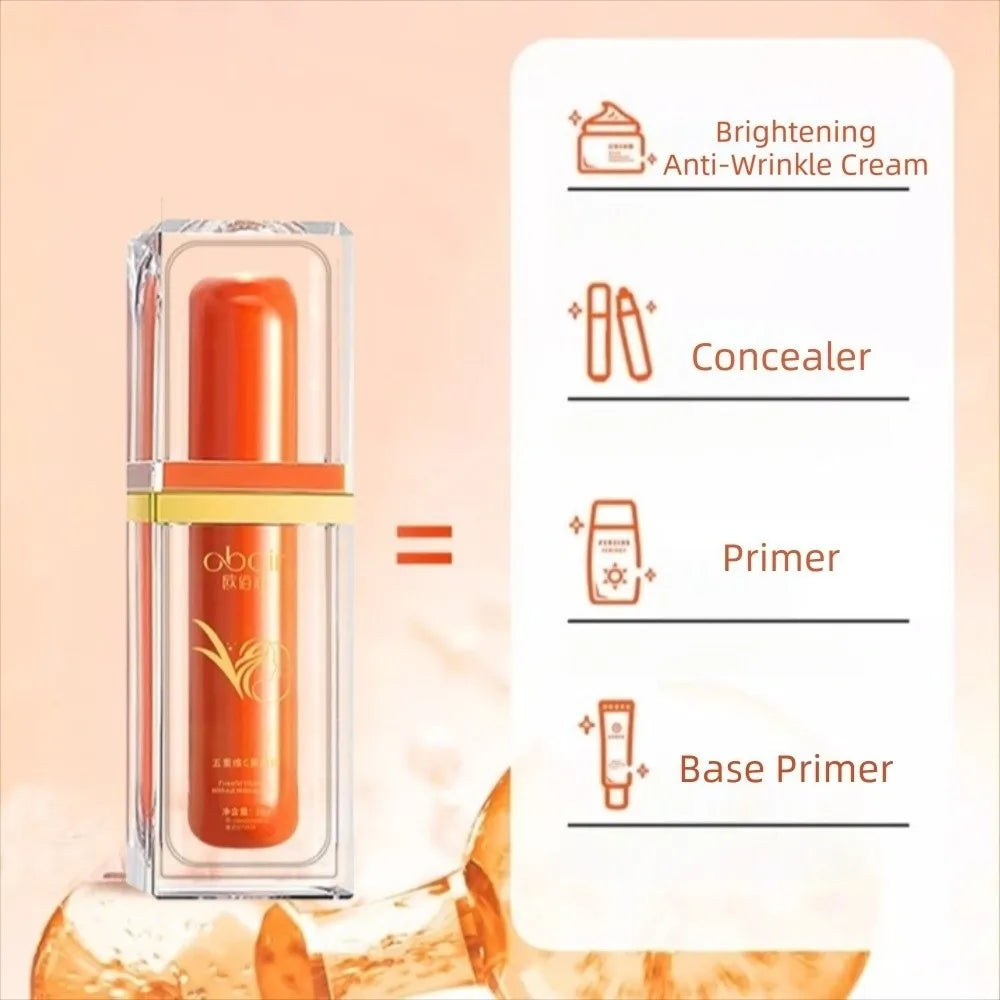 Cosmetics 30g VC Face Cream Brighten Skin Smooth BB Cream Shrink Pores Moisturizing Concealer Tone-Up Cream Makeup Base - AliExpress 66