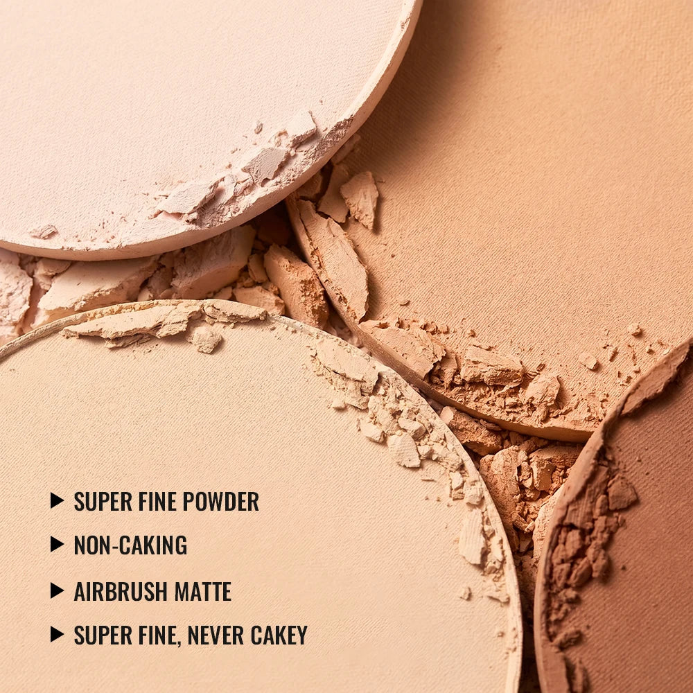Pressed Brightening Setting Powder Long-lasting Matte Finish Ultra Fine Powder 12h Oil Control Setting Powder For All Skin Type