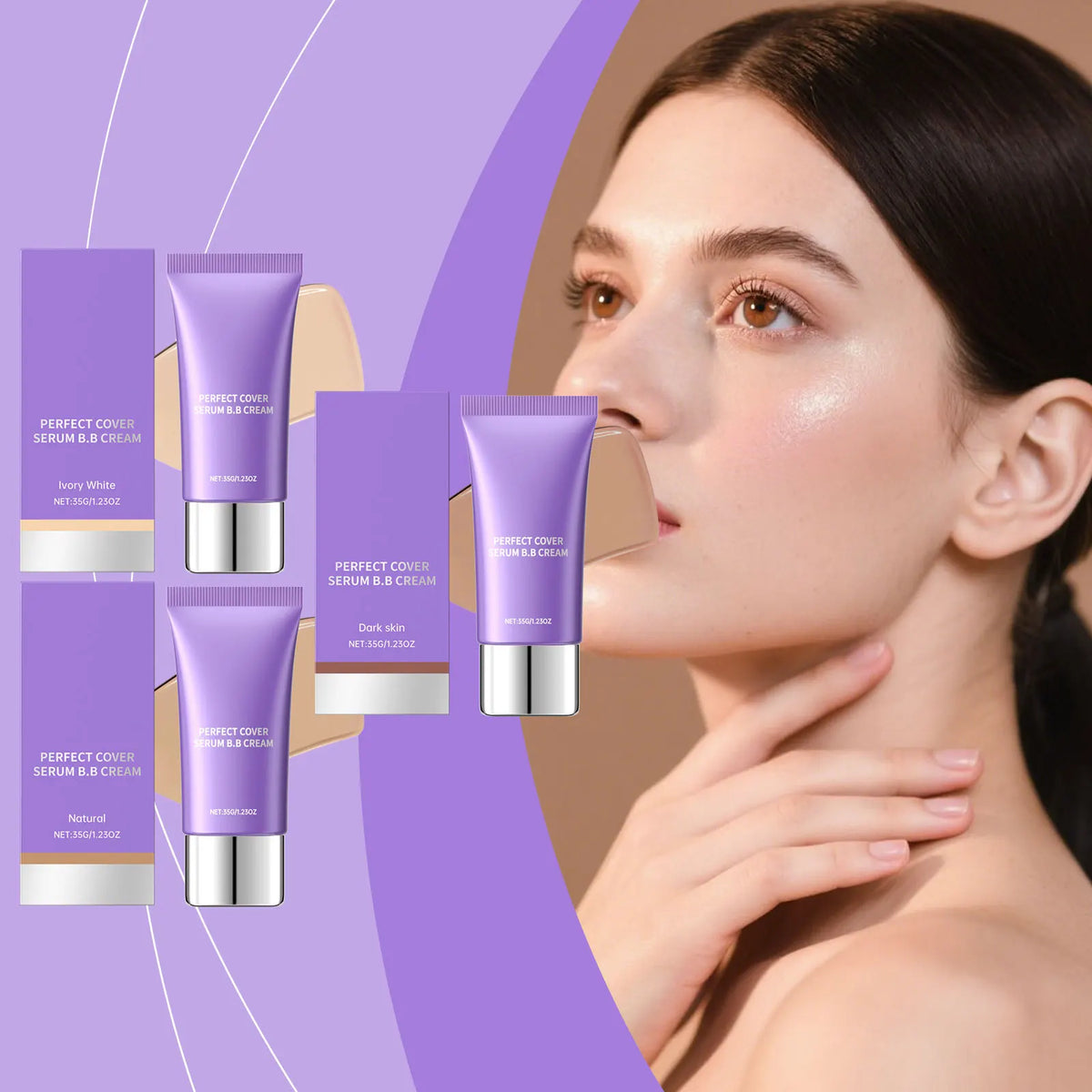 Moisturizing Serum BB Cream Concealer Lightweight Natural Base Makeup Oil Control Even Skin Tone Brightening Foundation Cosmetic - AliExpress 66
