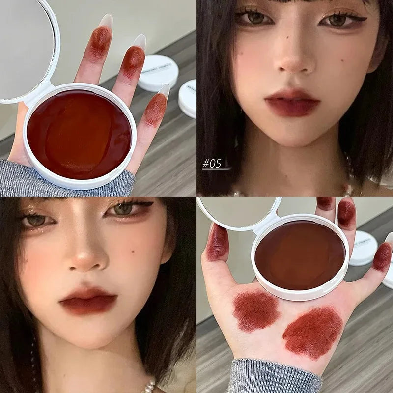 Mousse Lip and Cheek Balm Red Brown Korean Style Matte Blush & Lip Tint Cream High Pigment Moisturizing Lasting Blusher Makeup - AliExpress 66