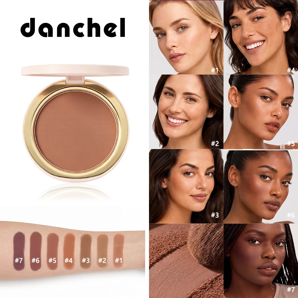 Buildable Pressed Bronzer Powder 7-Color Light Sheer Brightening Layered Contour Natural Matte Long Lasting Smooth Facial Makeup - AliExpress 66