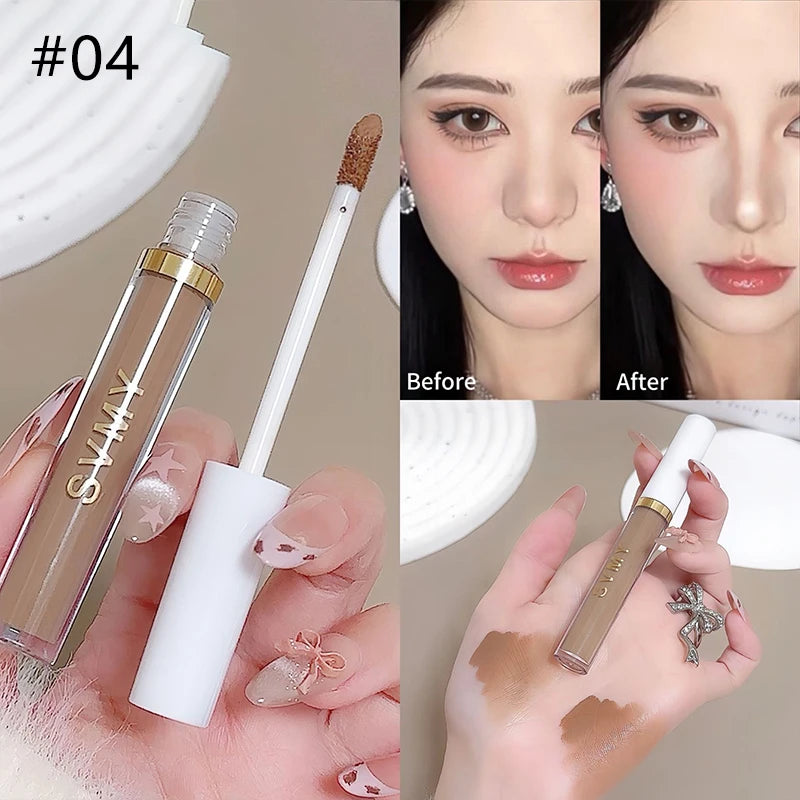 Ivory White Liquid Concealer Moisturizing Waterproof Brightening Concealer Cream Lasting Cover Spot Dark Circles Face Makeup - AliExpress 66