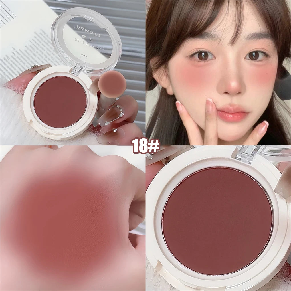 Monochrome Milk Peach Face Blush Pallete Mineral Pigment Cheek Blusher Powder Makeup Professional Contour Shadow Pink Blusher - AliExpress 66