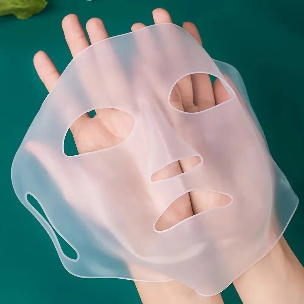 3D Silicone Mask Cover Fixed Mask Tool Ear Hanging Mask for Moisturizing Face Firming Facial Tool Moisturizing Facial Mask Cover