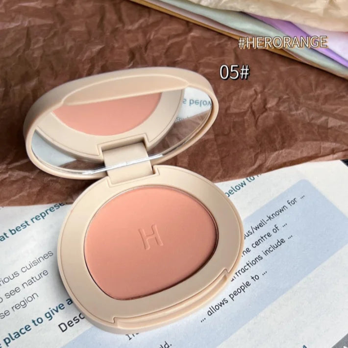 Monokrom Kalis Air Panjang Tahan Lama Plat Peach Orange Kabus Lembut Matte Semulajadi Blush Matte for Semulajadi Rouge - AliExpress 66