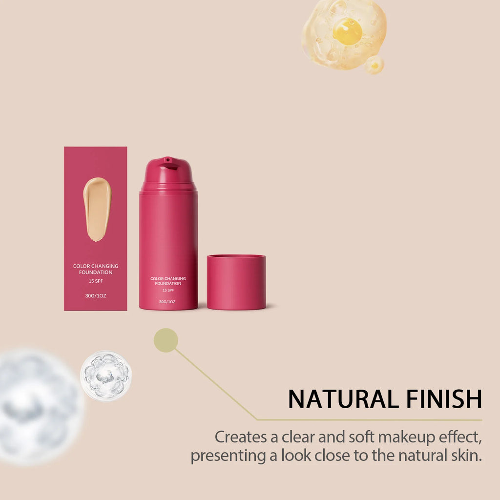 30G Face Color Changing Foundation Moisturizing Enhance Smoothness Improve Skin Texture Non-greasy Glowing Facial Foundation - AliExpress 66