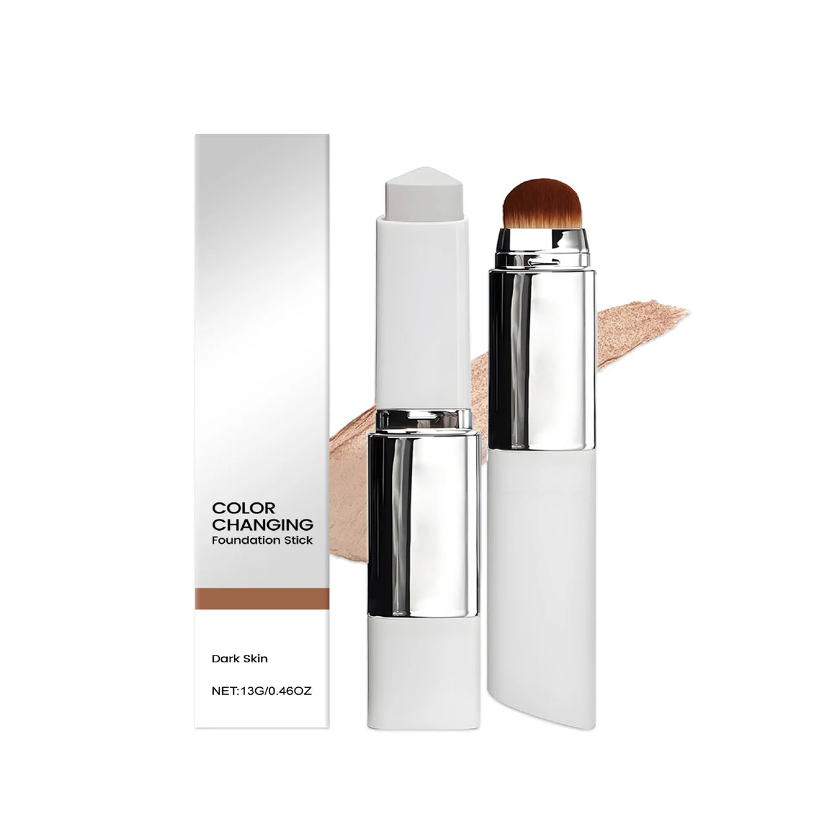 New 2-in-1 Color-Changing Foundation Stick Liquid Lightweight Moisturizing Brightening Foundation Color Changing For All Skin - AliExpress 66