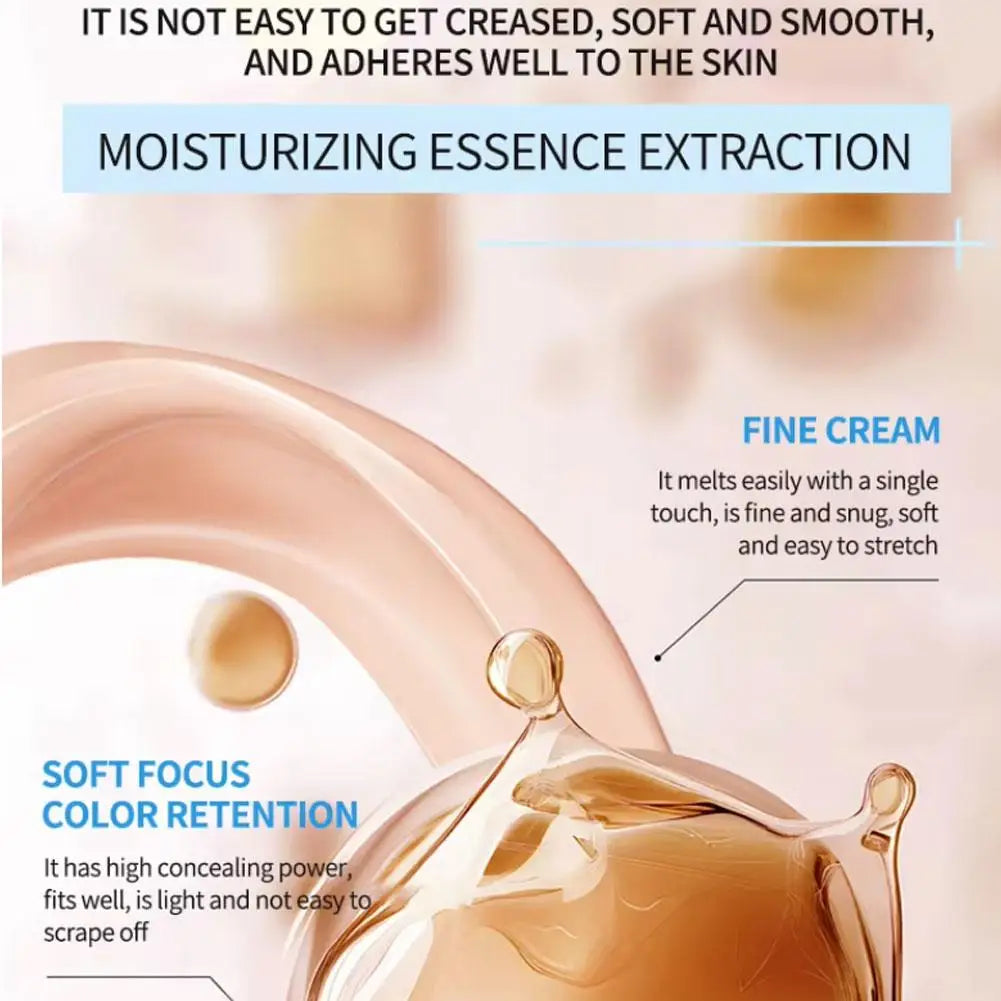 Moisturizing Liquid Concealer Pen Sponge Tip Dark Circles Acne Cover Brightening Face Contour Makeup Cosmetic