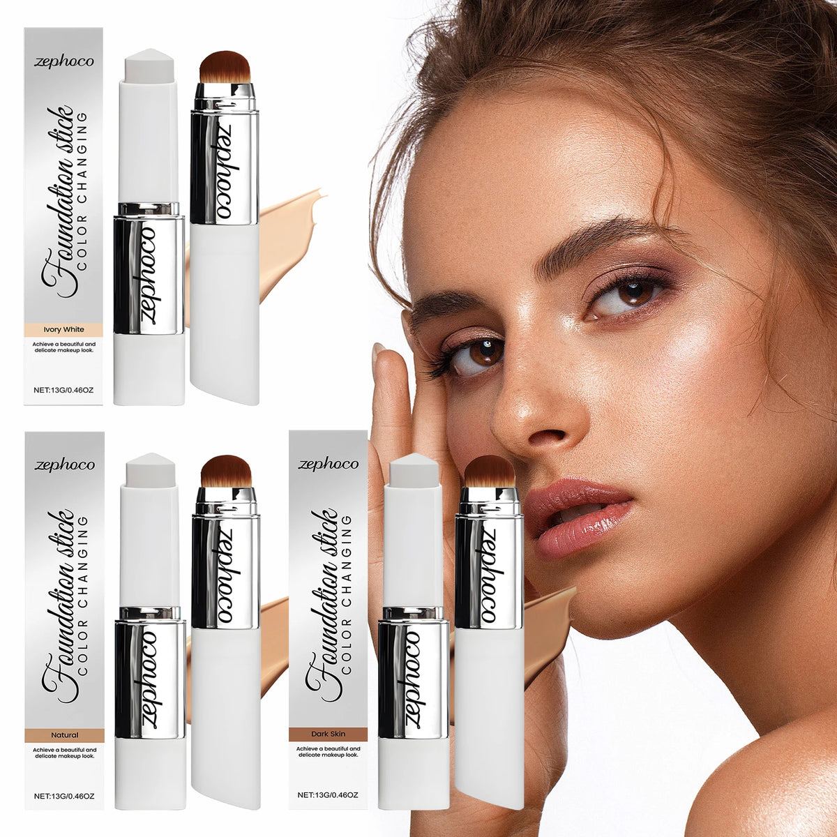 Color Changing Concealer Foundation Stick Lightweight Hydrating Brightening Matte Clear Creamy Smooth Pore Filler Fine Line 13g - AliExpress 66