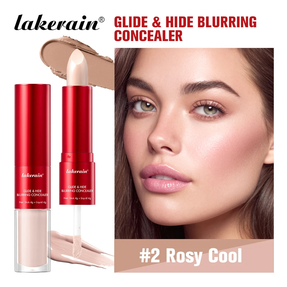 Lakerain 2 IN1 Concealer Fuzzy Stick Hydration Long Lasting Coverage Blemishes Conceals Dark Circles Liquid Concealer Cosmetics - AliExpress 66