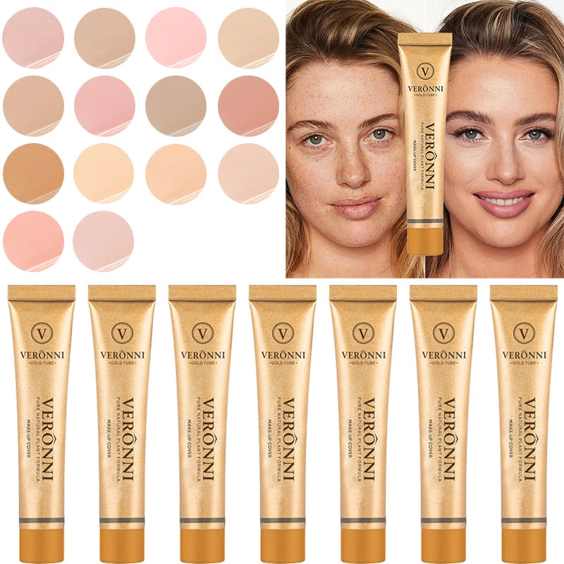 14 Color Concealer with a Flexible Concealer Moisturizing Liquid Foundation to Cover Dark Circles Tear Trough Nasolabial Folds a - AliExpress 66