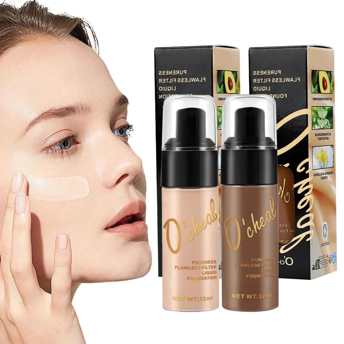 O'cheal Liquid Foundation Cream Oil-Control Matte BB Cream Concealer High Coverage Brighten Skin Waterproof Facial Cosmetics - AliExpress 66