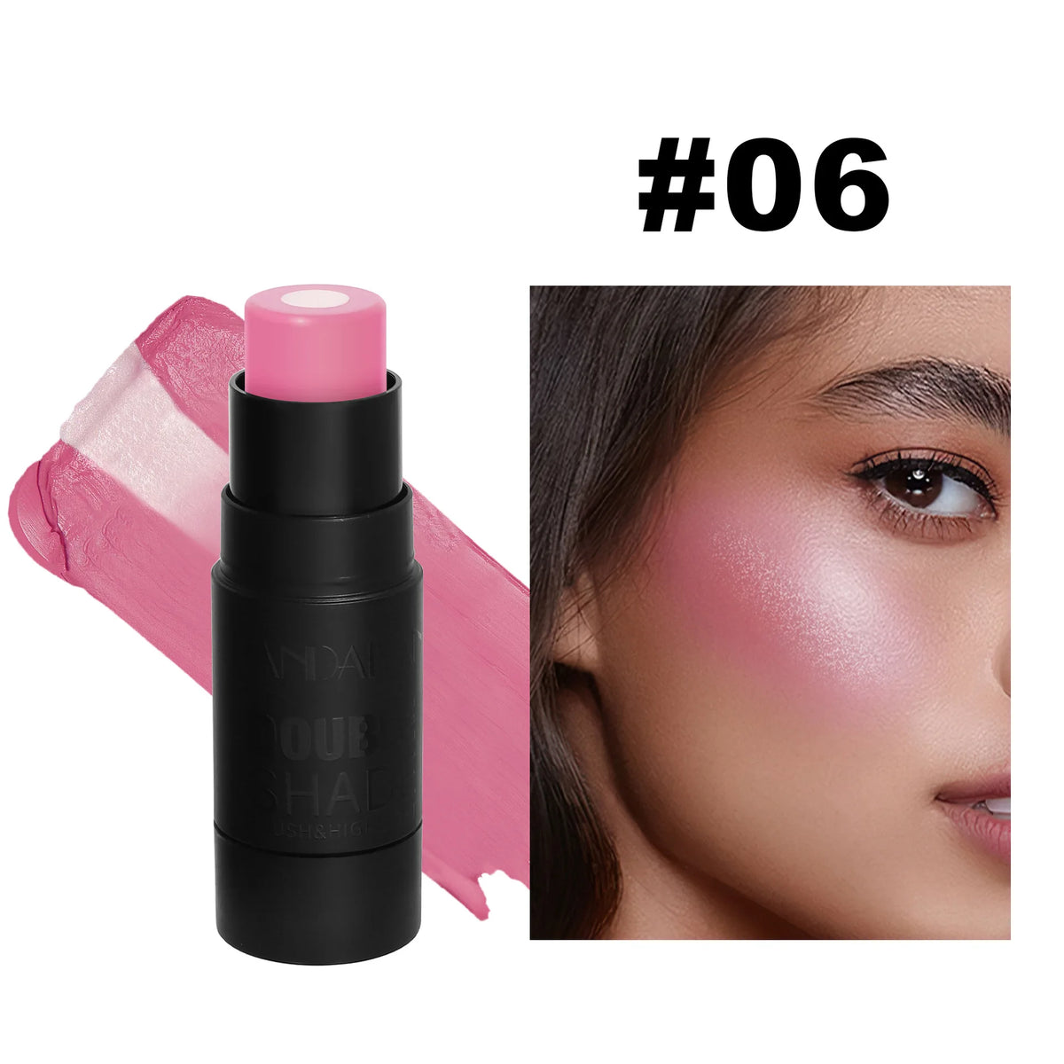 Velvety Sandwich Blush Highlighter Stick - Long-Lasting Rouge Tint Cream Face Contour Stick for Cheeks Lips & Eyes Blend Well - AliExpress 66