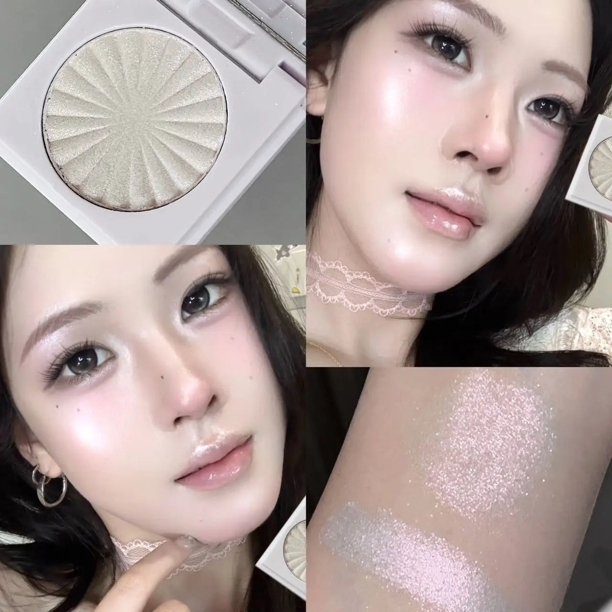 Soft Light Diamond Highlighter Shimmer Glow Face Illuminator Smooth Long Lasting Brightening Cheek Makeup Multiple Shades - AliExpress 66