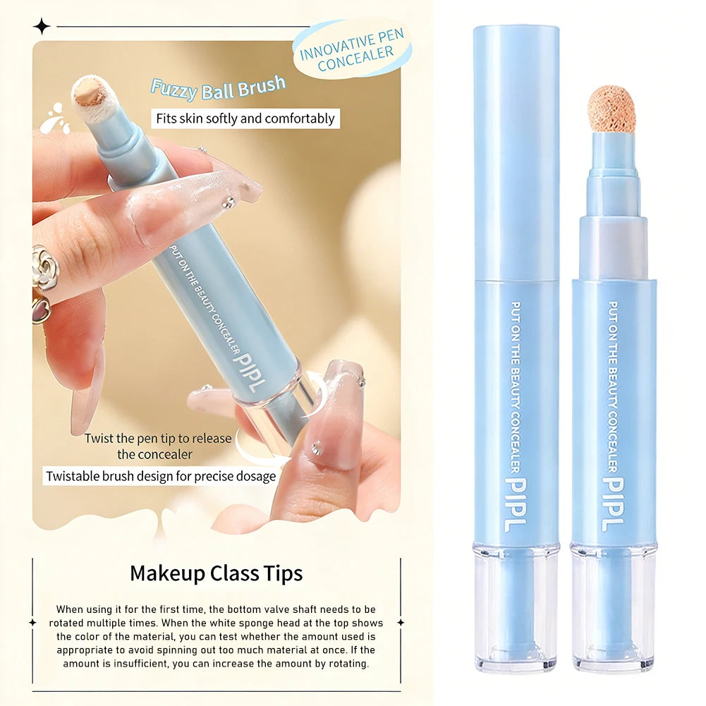 Liquid Concealer Long-Lasting Waterproof Quick Touch-Up Eyes Cosmetics High Fit Color Corrector Concealer Pen For Dark Circles