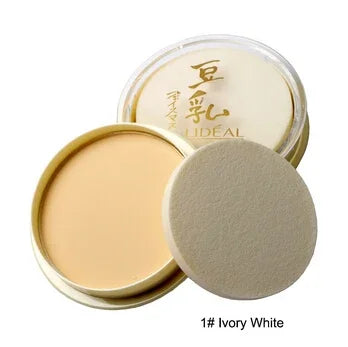 Long Lasting Waterproof Concealer Setting Powder, Moisturizing Sheer Finish Honey Powder, Wet and Dry Dual Use Face Makeup Press