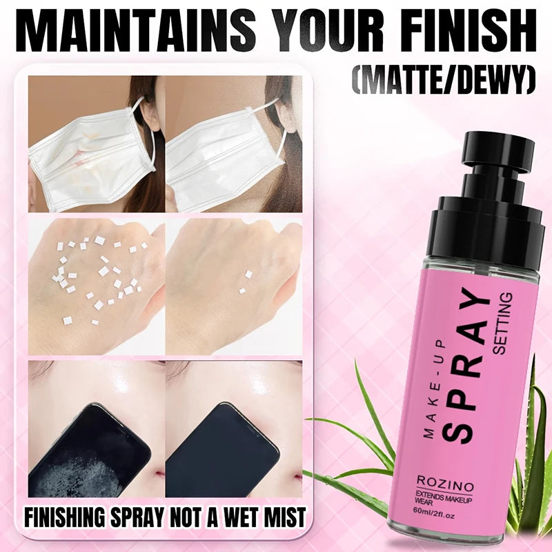 Lasting for 24 Hours Setting Spray, -Control Lasting Makeup Natural Matte Fresh Quick-Drying Waterproof, Set up Spray 60ml