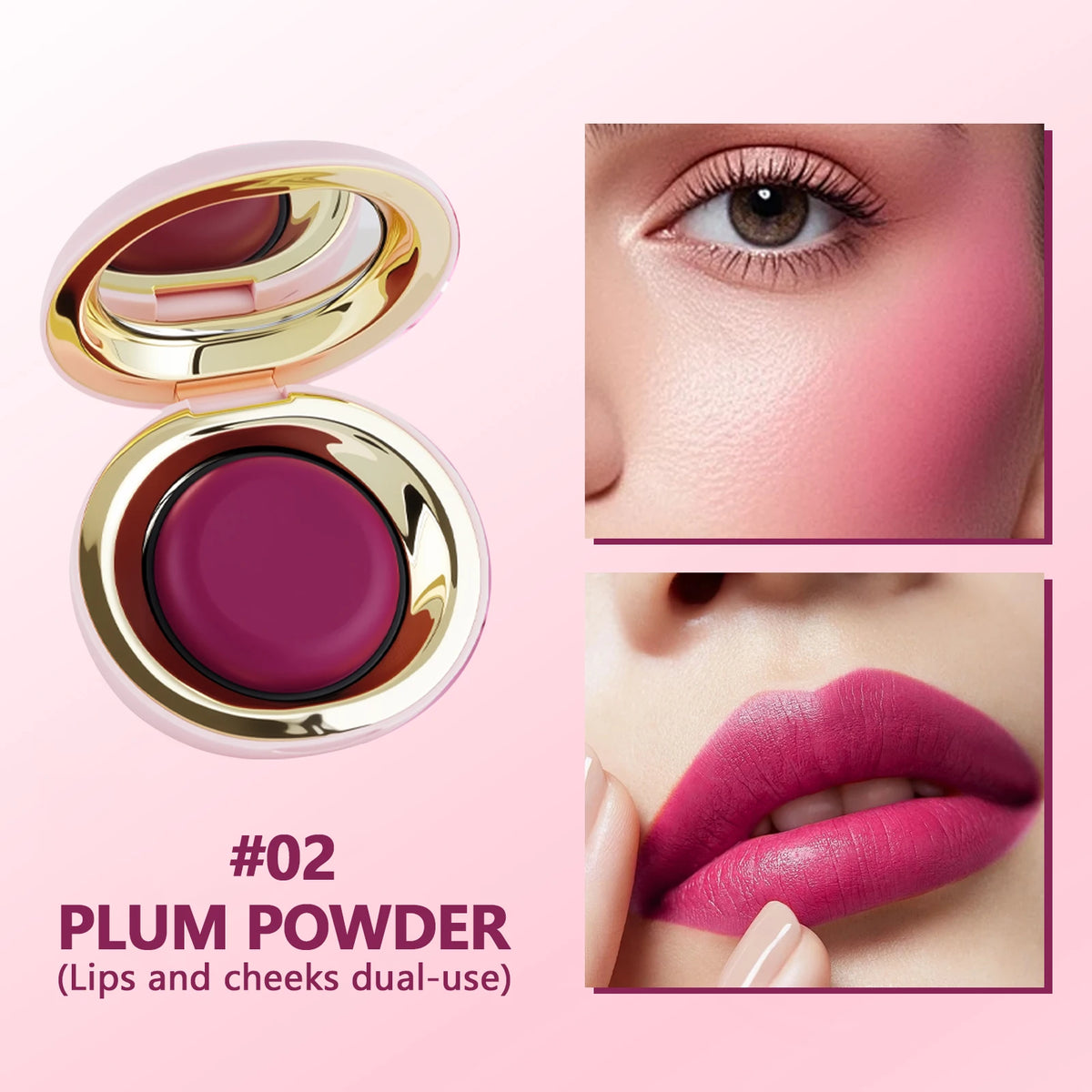 O'CHEAL Translucent Radiant Skin Blusher Four-Color Blush Lips And Cheeks Dual-Use Natural Brightening Long-Lasting Waterproof - AliExpress 66