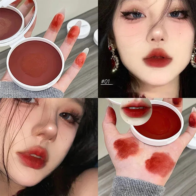 Mousse Lip and Cheek Balm Red Brown Korean Style Matte Blush & Lip Tint Cream High Pigment Moisturizing Lasting Blusher Makeup - AliExpress 66