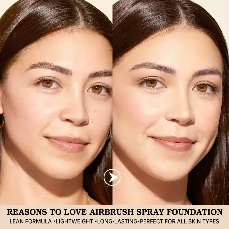 Portable Waterproof Sweat Proof Foundation Spray Fine Powder Concealer Long Lasting Brightening Makeup Gift for Valentine's Day - AliExpress 66