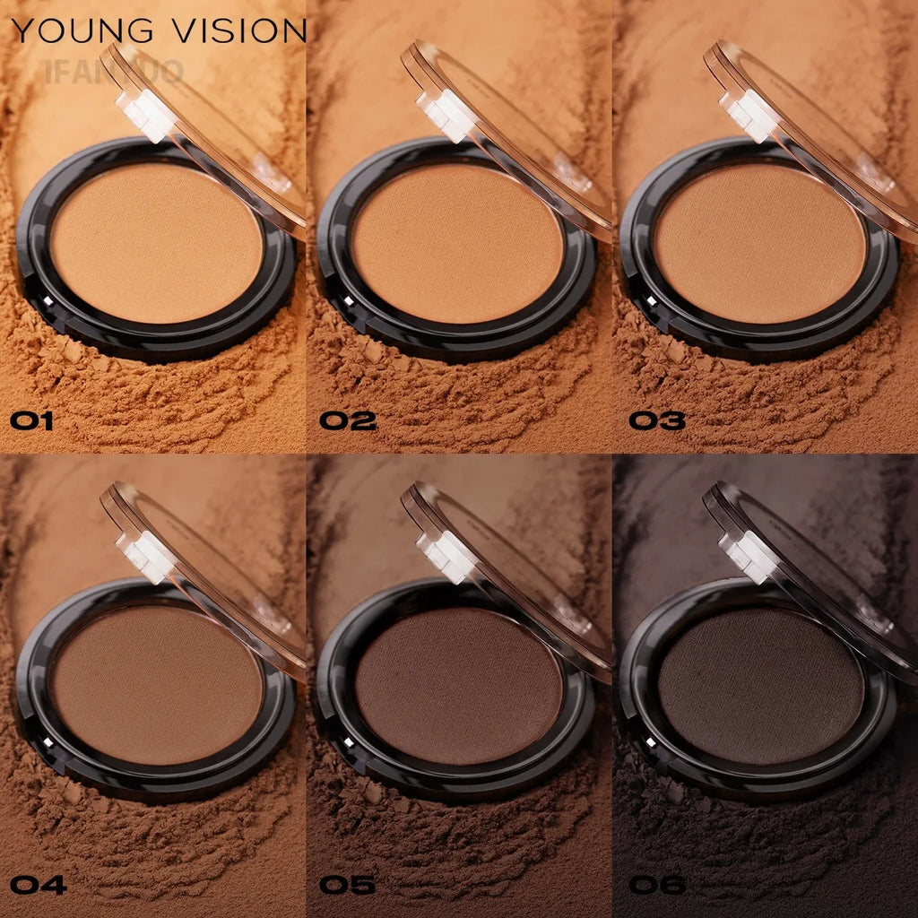 Dark Skin Matte Mineral Finishing Bronzer Contour Oil-control Long-lasting 5IN1 Hairline Concealer Nose Shadow Powder Palette - AliExpress 66