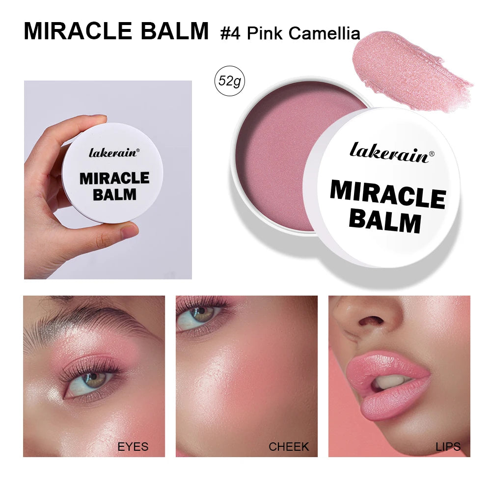 Miracle Balm Multi Glow Balm Cream Blush for Cheeks Blush Balm Face Makeup Radiant Finish Hydrating Creamy Lightweight Cosmetic - AliExpress 66