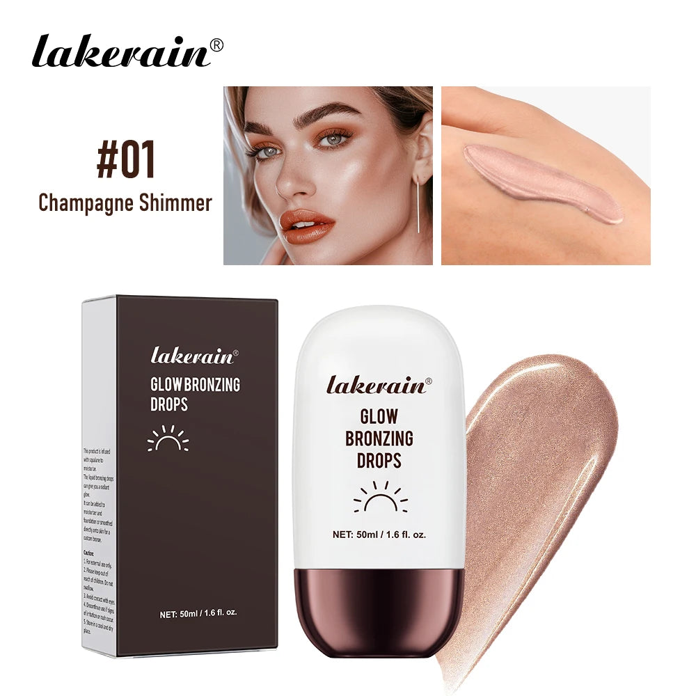 Bronzer Highlighter Drops Brightening Complexion And Contouring Facial Highlighter Mix Foundation Or Moisturizer Makeup Primer - AliExpress 66