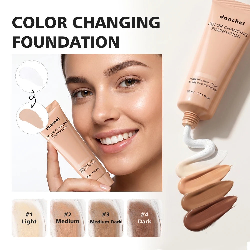 Color Changing Foundation Natural Matte Makeup Effect Deep Hydration Nourish Repair Skin Brighten Even Tone Concealer Foundation - AliExpress 66