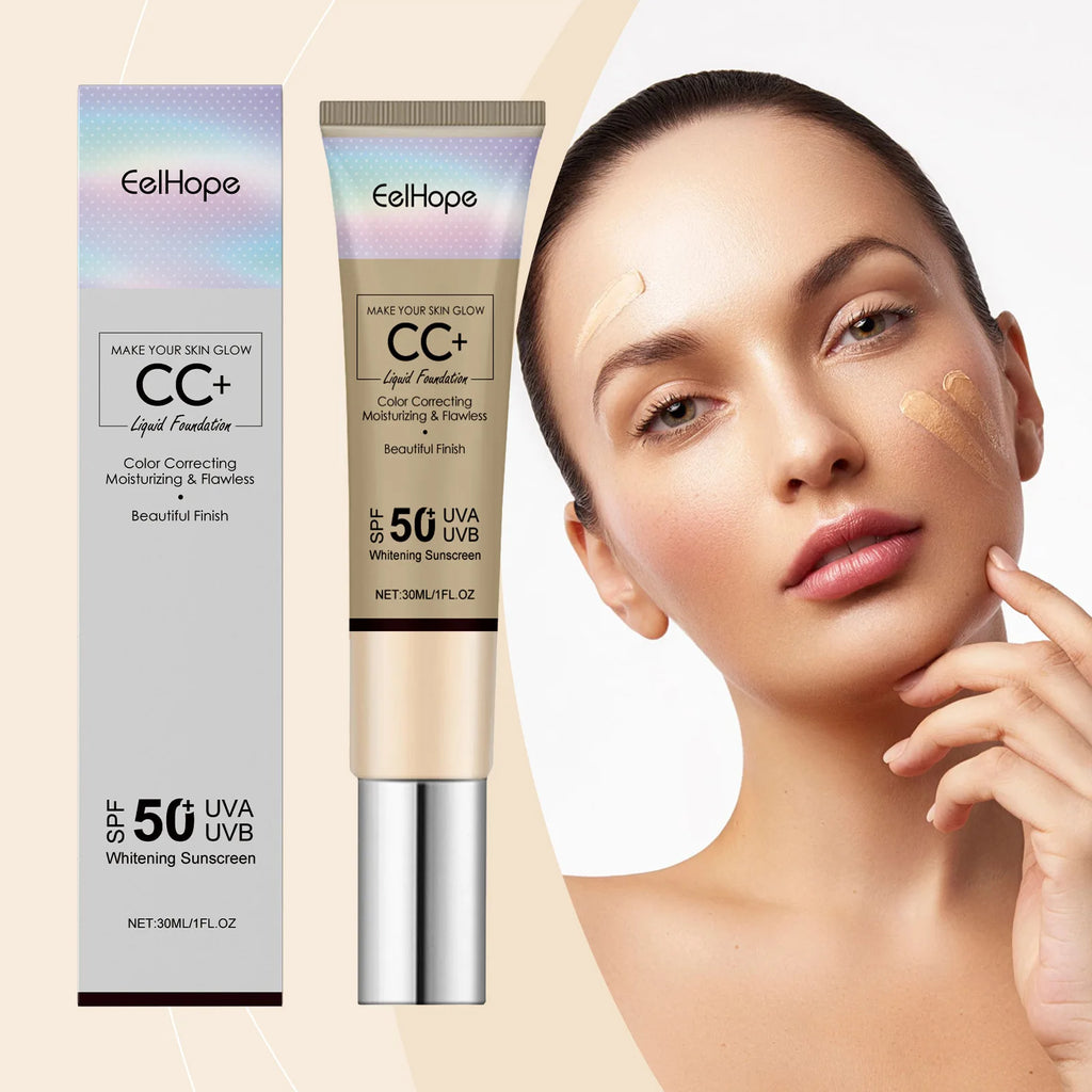 Flawless CC Cream Long Lasting Smoothing Covering Blemishes Ance Breathable Lightweight Moisturizing Brightening 50SPF Sunscreen - AliExpress 66