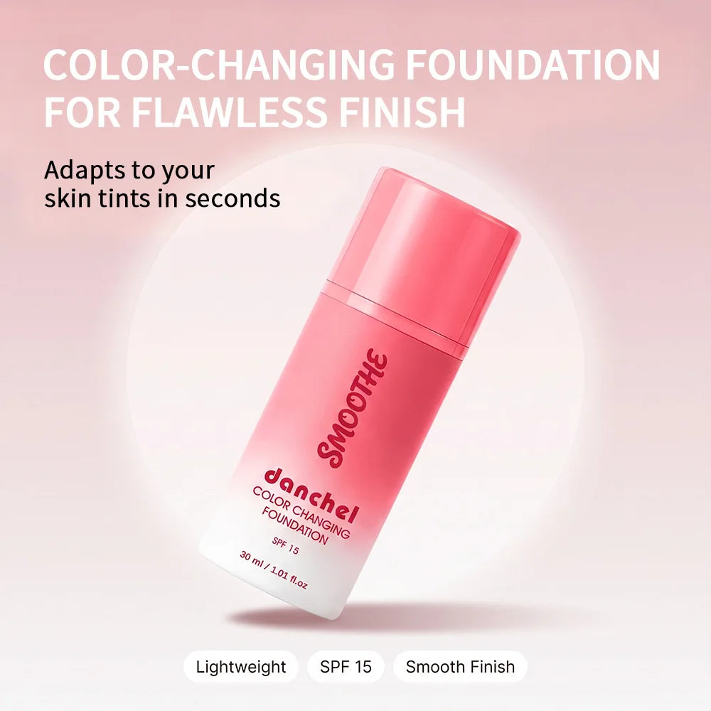 Color Changing Foundation Long-Lasting Full Coverage Liquid Foundation Adapts Skin Tone Sun Protection Natural Finish Face Makeu - AliExpress 66