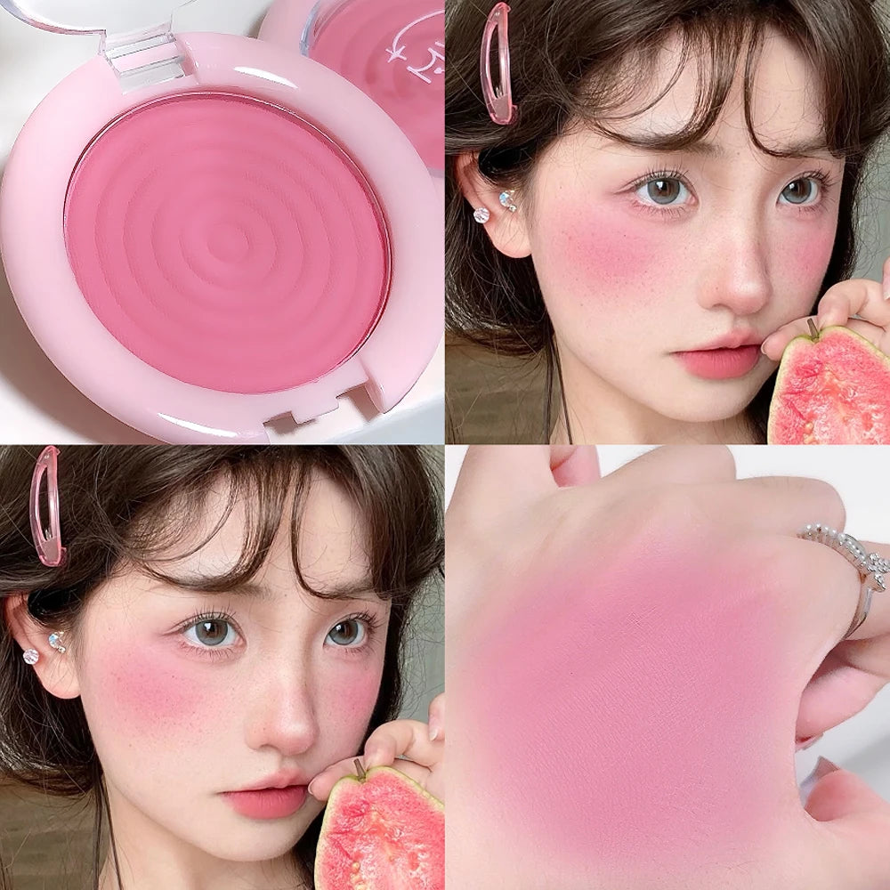 Whirlpool Blush Powder Palette Matte Low Saturation Rubber Grey Pink Expanding Color Buildable Brighten Highlight Natural Makeup - AliExpress 66
