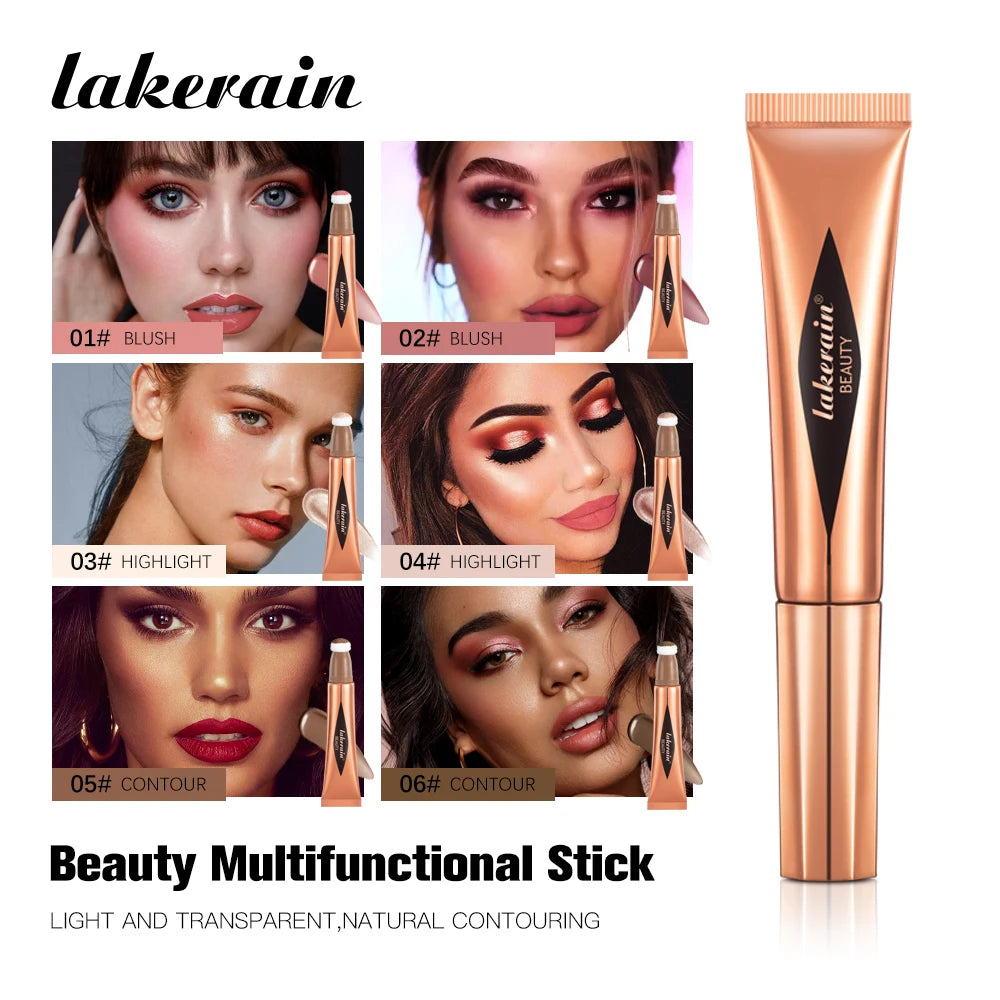 Multi-use Stick Bronzer Blusher Beauty Highlighter Blush Liquid Face Bronzer Natural Contouring Wand Stick Applicator Makeup - AliExpress 66