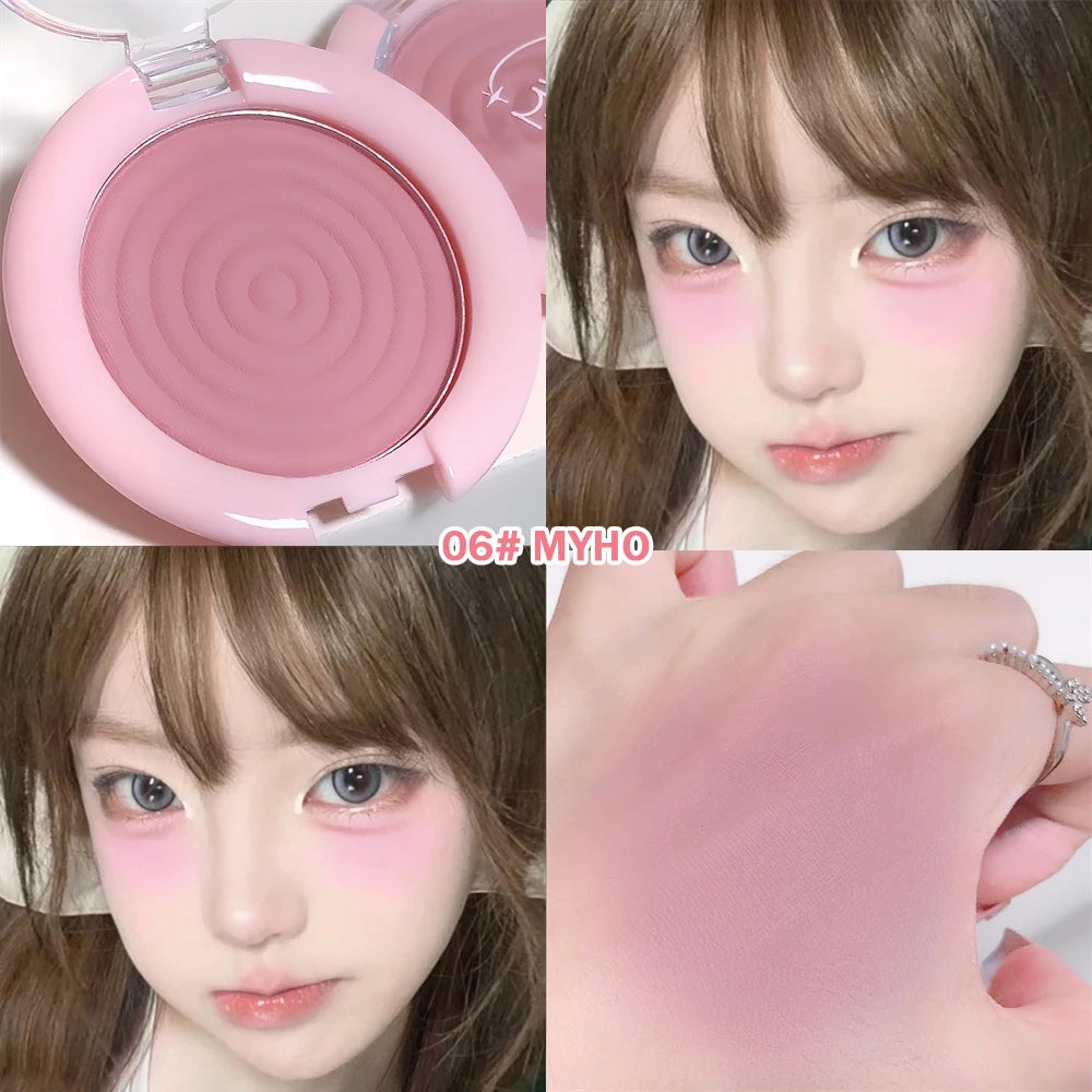 Monochrome Milk Peach Face Blush Pallete Mineral Pigment Cheek Blusher Powder Makeup Professional Contour Shadow Pink Blusher - AliExpress 66