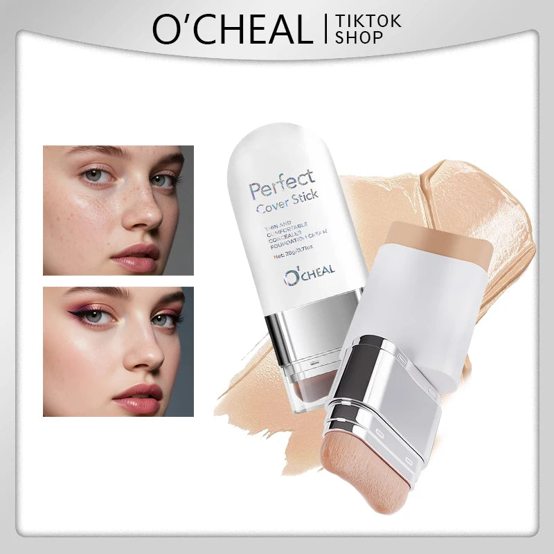 O'CHEAL Perfect Cover Stick Thin And Comfortable Concealer Foundation Cream Stick Instant Natural Waterproof Long-lasting Makeup - AliExpress 66