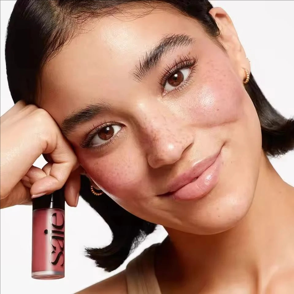 Saie Makeup Hydrating Blendable Dewy Liquid Blush Buildable Luminous Multiuse Cheek Lip Tint Blush for All Sensitive Skin Tones - AliExpress 66