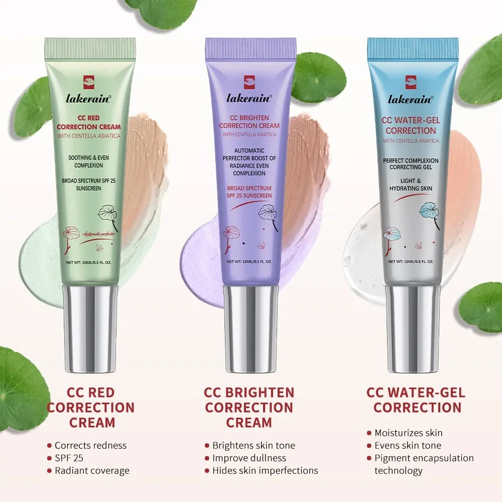 CC Red Correction Cream Full Coverage Liquid Foundation Waterproof Long-Lasting Redness Corrector Korean Cosmetic Face Makeup - AliExpress 66