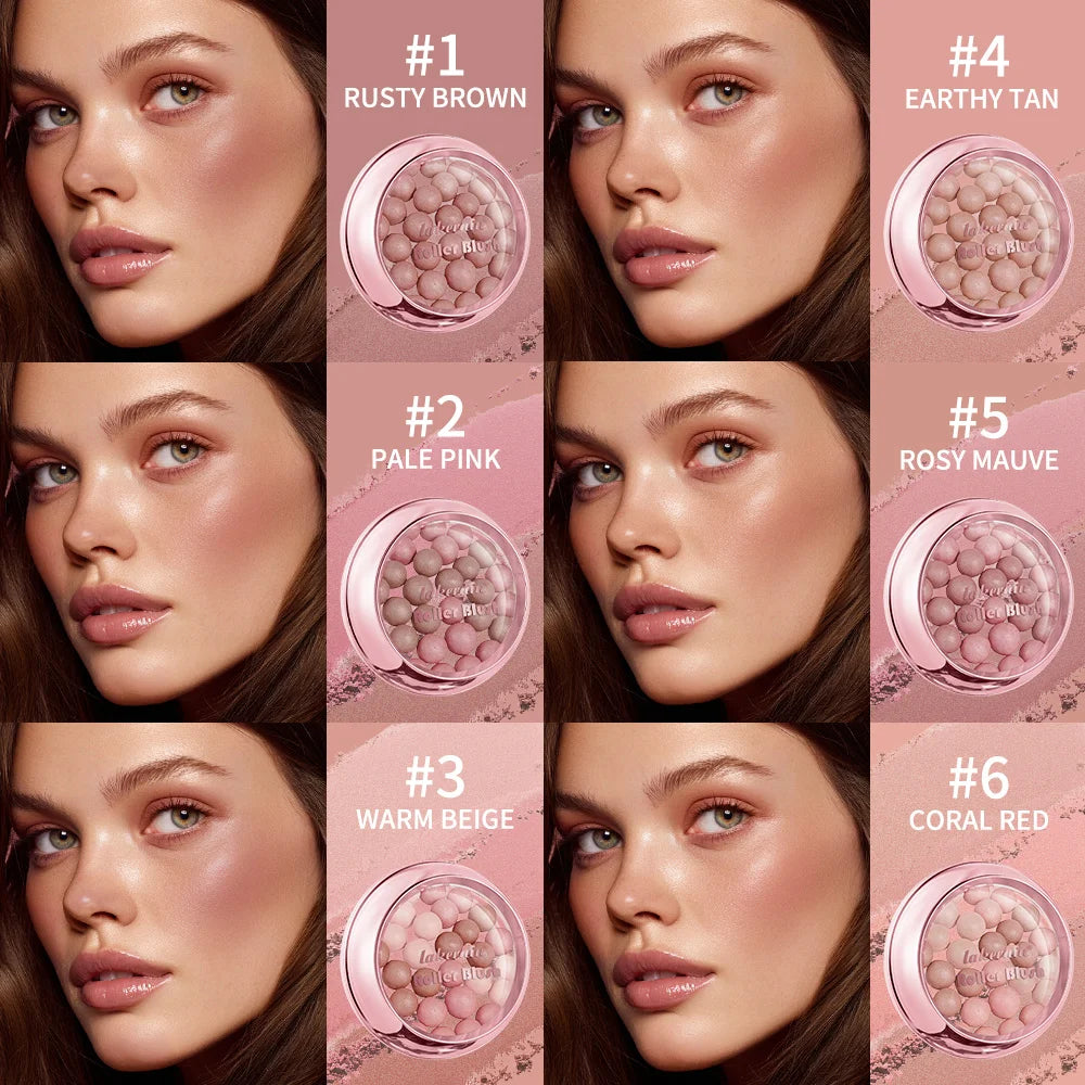 Lakerain Roller Blush Long-lasting Holding Natural Makeup Spherical Appearance Design Powdery Texture Pearlescent Effect Blush - AliExpress 66