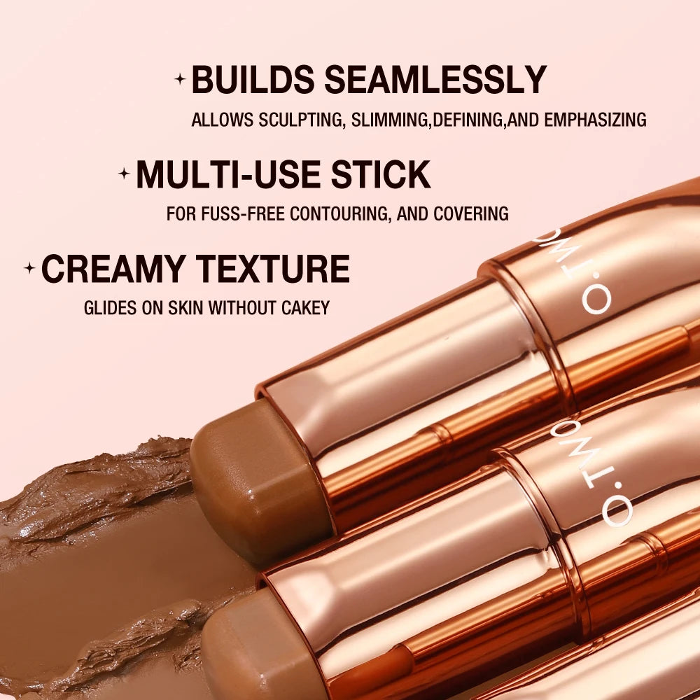 O.TWO.O Contour Stick Cream Long-wear Lightweight Brighten Stick Easy to Sculpt Face Concealer Bronzer Contouring Makeup Pen - AliExpress 66