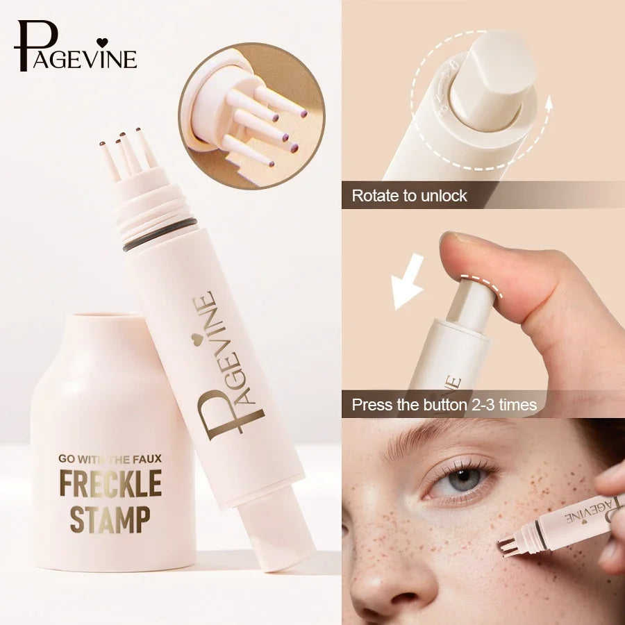 Fake Freckles Pen Waterproof Smudge Proof Fast Dry Freckle Stamp Tool Long Lasting Non Fade Five Point Dot Spot Stick - AliExpress 66