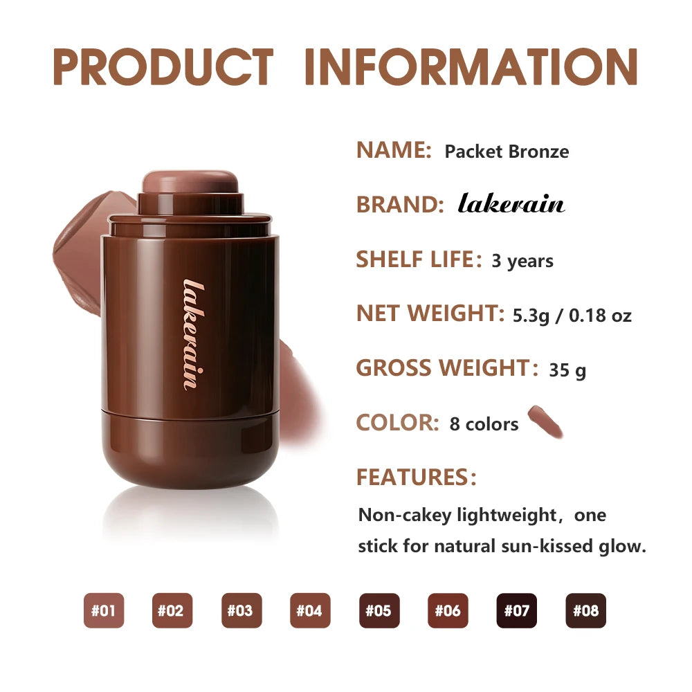 Cream Bronzer Stick Portable Creamy Light Non Sticky Texture Easy Blend For Face Contour Shaping Bronzing Makeup - AliExpress 66