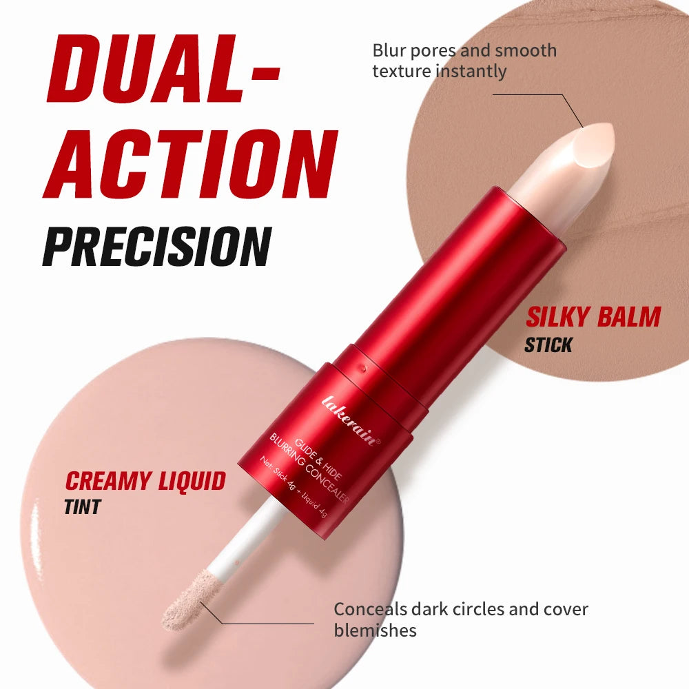 Lakerain 2 IN1 Concealer Fuzzy Stick Hydration Long Lasting Coverage Blemishes Conceals Dark Circles Liquid Concealer Cosmetics - AliExpress 66
