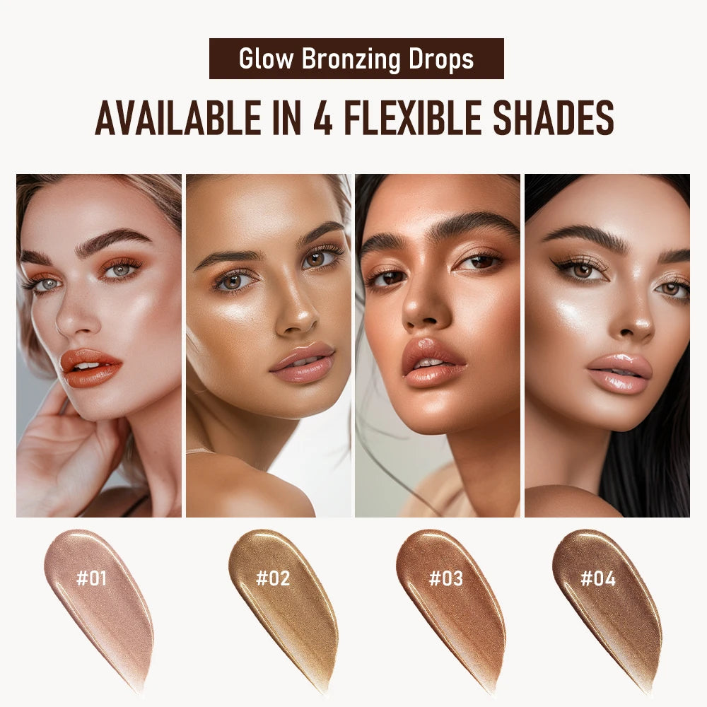 Bronzing Glow Drops Brighten Smooth Skin Light Concealer Complexion Contouring Facial Mix Foundation Moisturizer Makeup Primer - AliExpress 66
