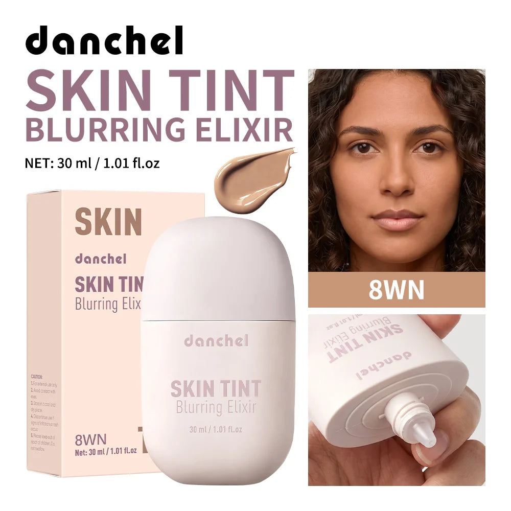 Skin Tint Blurring Elixir Hide Pores Fine Lines Even Skin Tone 12h Long-lasting Natural Finish Lightweight Breathable Skin Tint