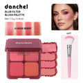 4?Color Blur Filter Blush Palette Matte Pigmented Powder Blush Makeup Palette Natural Flush Cheek Cosmetic With Blush Brush - AliExpress 66