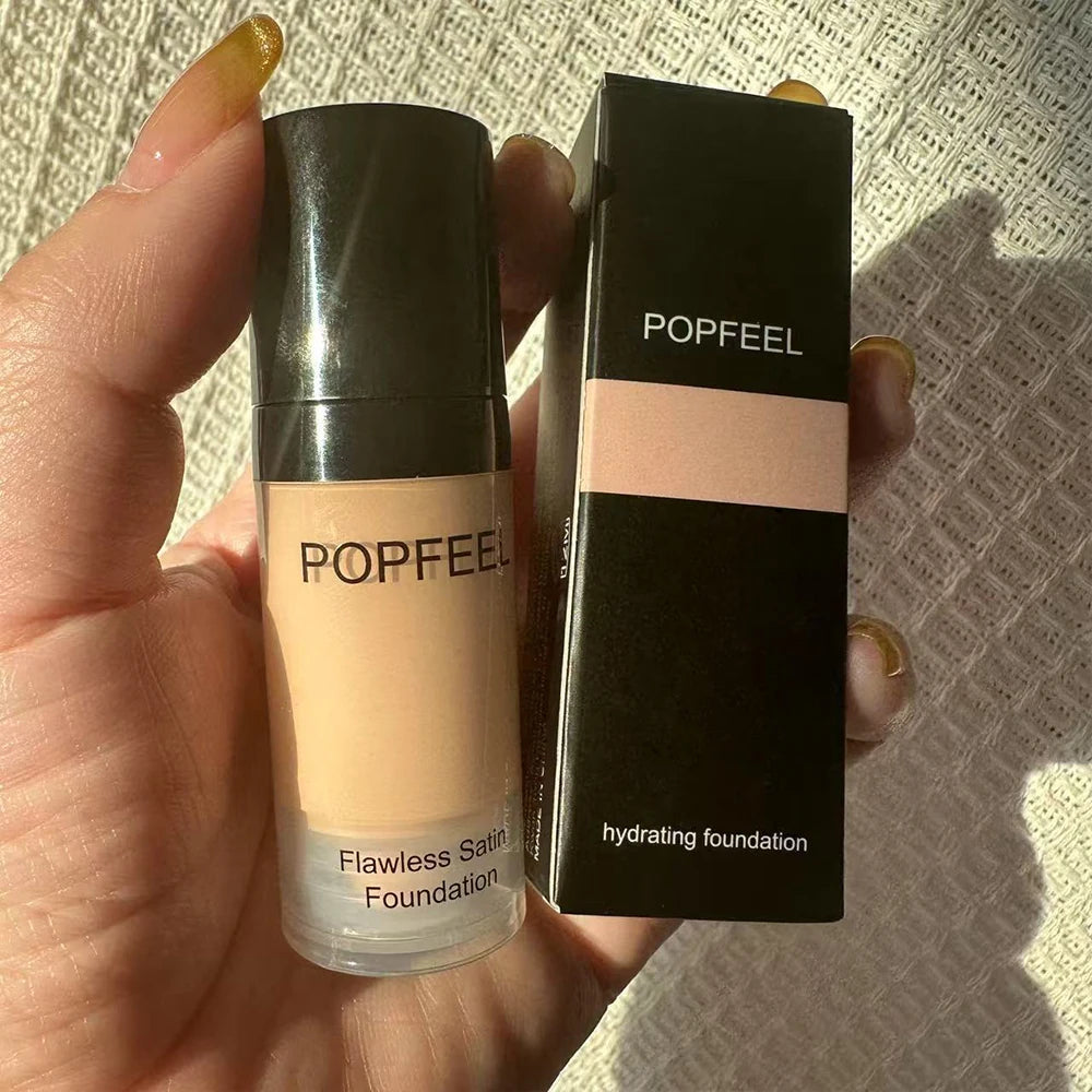 POPFEEL Flawless Satin Foundation, Full Coverage, Waterproof & Sweatproof, Long-Lasting for Perfect Base - AliExpress 66