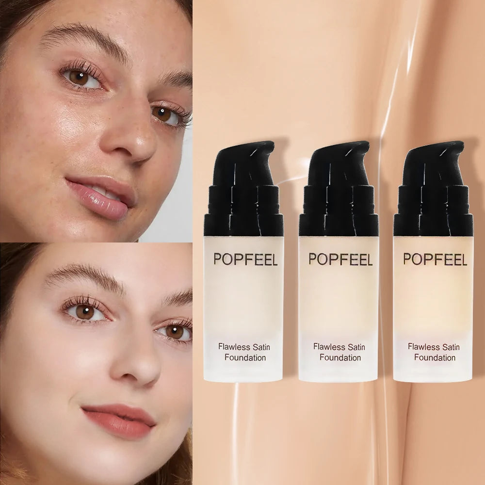 POPFEEL Flawless Satin Foundation, Full Coverage, Waterproof & Sweatproof, Long-Lasting for Perfect Base - AliExpress 66