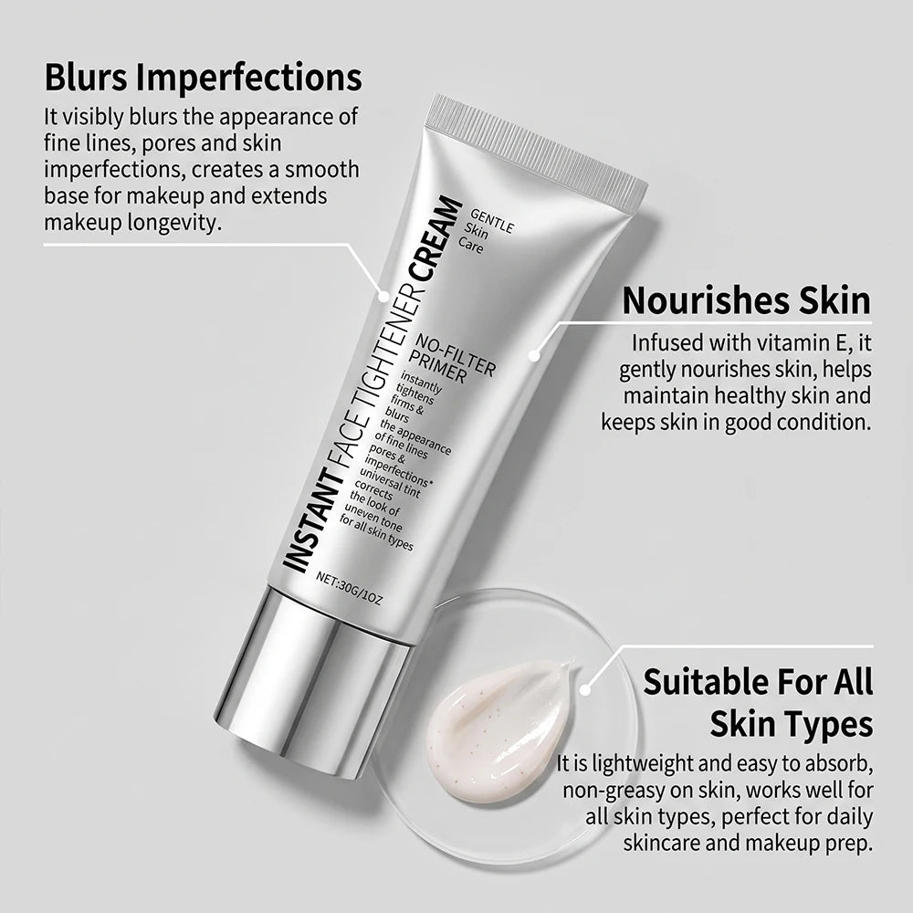 Face Primer Moisturizing Smoothing Fine Lines Skin Barrier Hydrating Lightweight Non-Greasy Daily Makeup Base