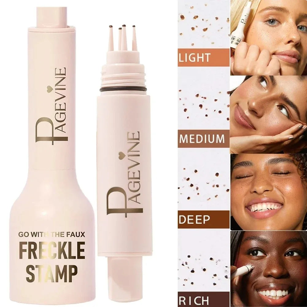 Facial Freckle Stamp Pencil,Natural Makeup for Freckles,Dark Spots, Moles,Waterproof,not easy to fade Concealer,Feminine Contour