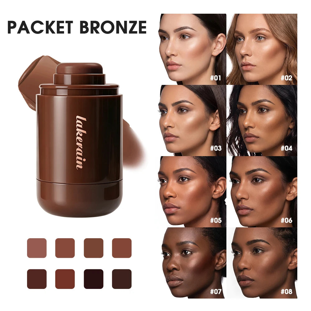Cream Bronzer Stick 3D Face Contour Highlighter Brightening Smooth Sculpt Makeup Long-Lasting Blendable For All Skin Tones - AliExpress 66