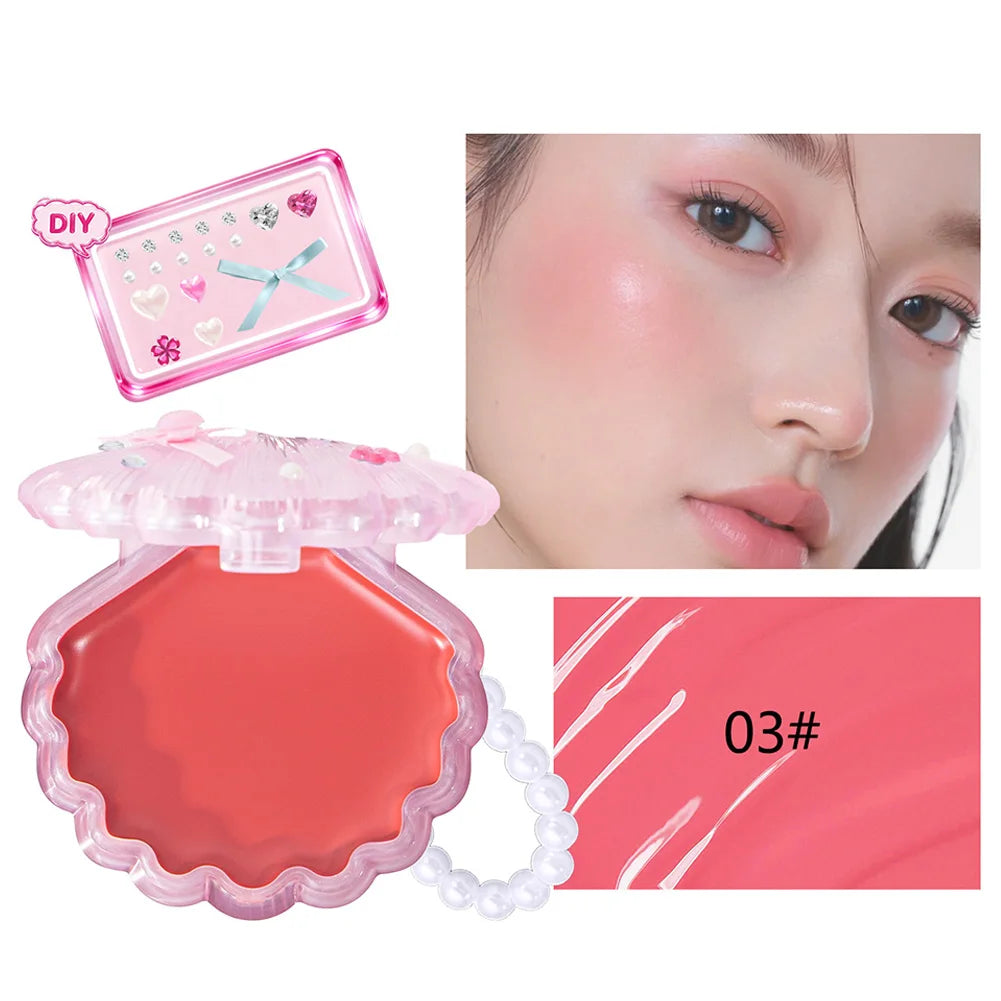 2 in 1 Lip Cheek Highlighter Cream 4 Colors Waterproof Long Lasting Buildable Shimmer Pigment Tint Face Makeup